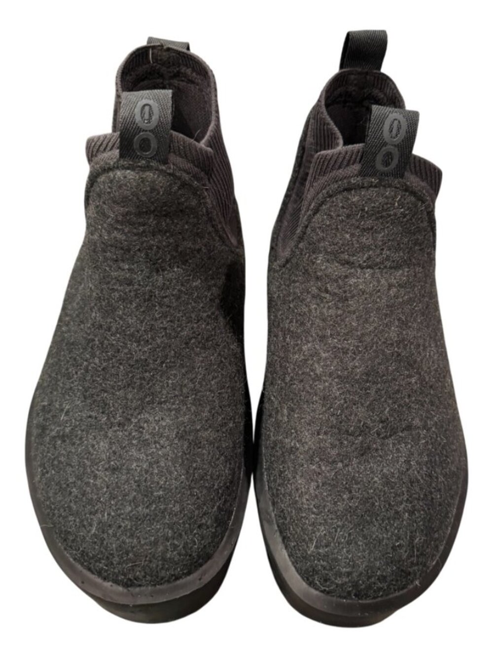 OOFOS OOmega Londoner Recovery Boots Women’s 7 Charcoal Gray Wool Blend - Picture 2 of 8